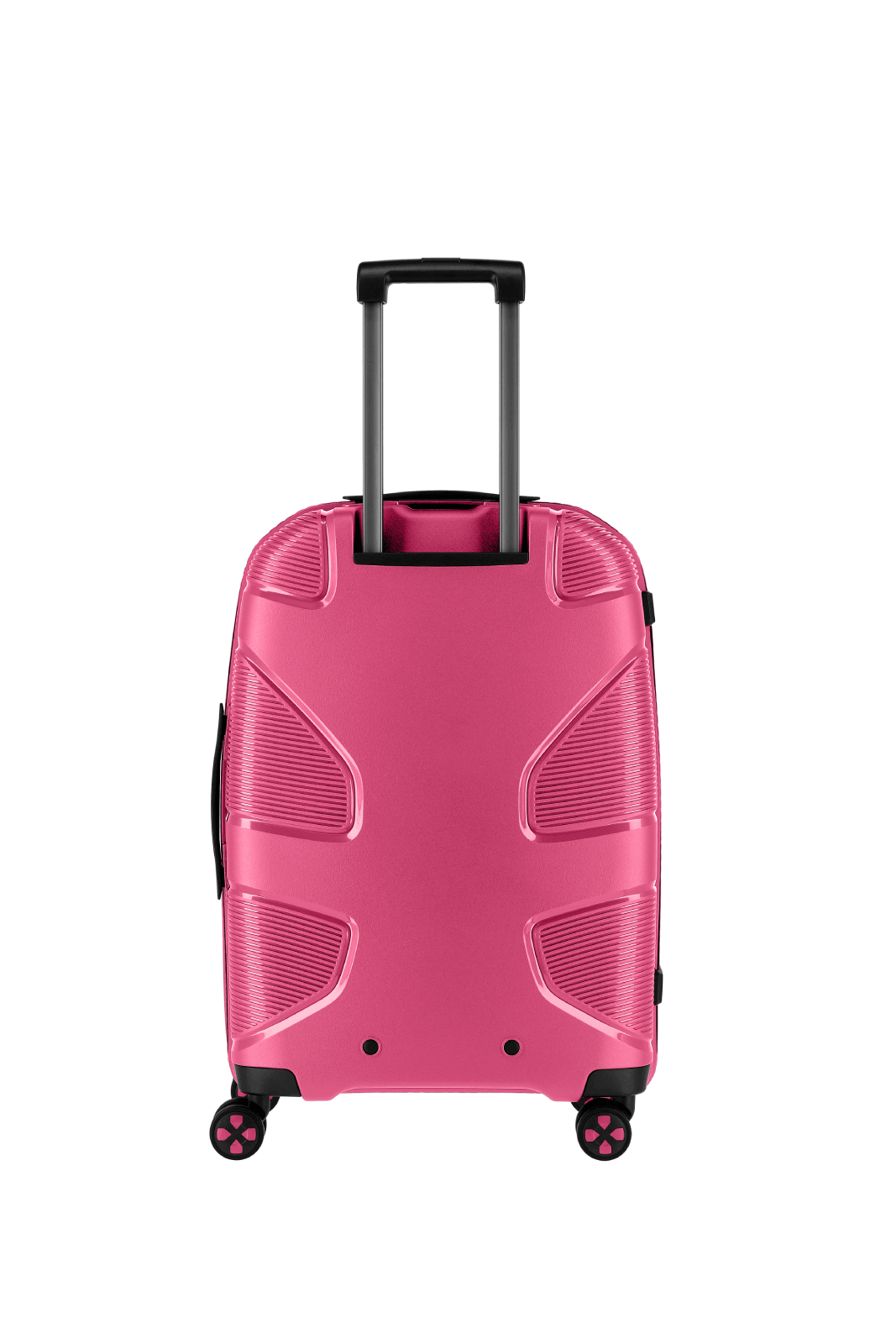 Stilvoller pinker Koffer mit Rollen für bequemes Reisen Hochwertiger, pinker Rollkoffer aus robustem Material mit Teleskopgriff